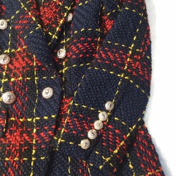 Tartan Plaid Women’s Blazer - Picture 8 of 9